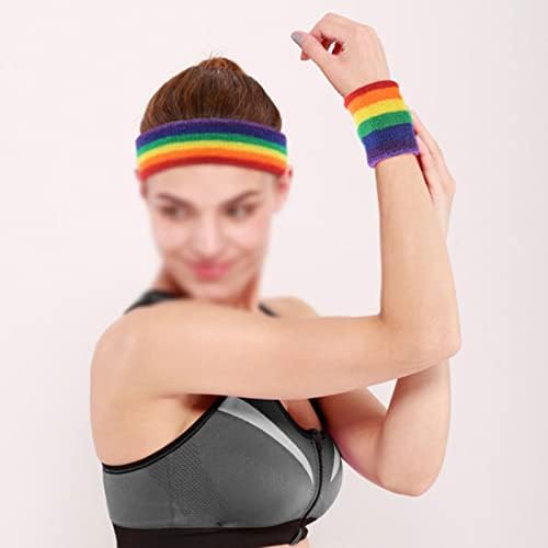 DFGMPydtd Ter Bantları, Spor Koşu Bisiklet Yoga Ter Bandı Ter Bandı Erkek Kadın Elastik Nefes Yoga Saç Bantları Kafa Ter Bantları