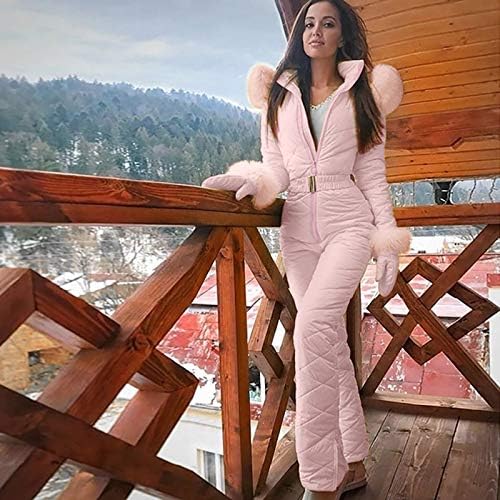 Kadın Kıyafeti, kadın Moda Rahat Kalın Sıcak Snowboard Skisuit Açık Spor Fermuar Kayak Takım Kış Giyim