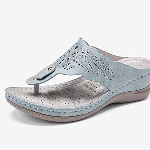 Sandalet Platformu Kadınlar için Düşük Kama Sandalet Bayan Takozlar Sandalet Geniş Ayaklar için Kadın Yaz Sandalet plaj sandaletleri