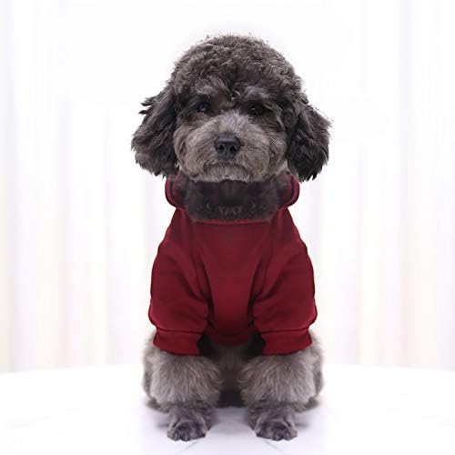 Kış için köpek Hoodie Küçük Orta Köpekler için Köpek Kazak Erkek Kız Chihuahua Yorkie Düz Köpek Giysileri Kıyafet Giyim Pet