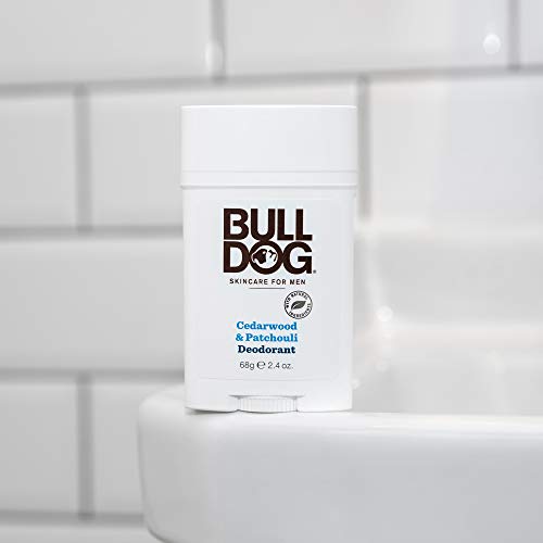 Bulldog Erkek Cilt Bakımı ve Bakım Sedir Ağacı Paçuli Deodorantı, 2.4 Ons, şeffaf