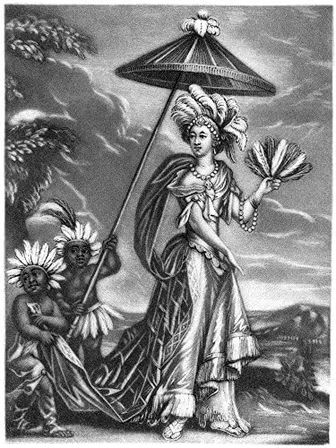 Anne Bracegirdle N (C1666 Veya 1673-1748) İngiliz Aktris Anne Bracegirdle Olarak Bir Hint Kraliçe Mezzotint 18th Yüzyıl Poster
