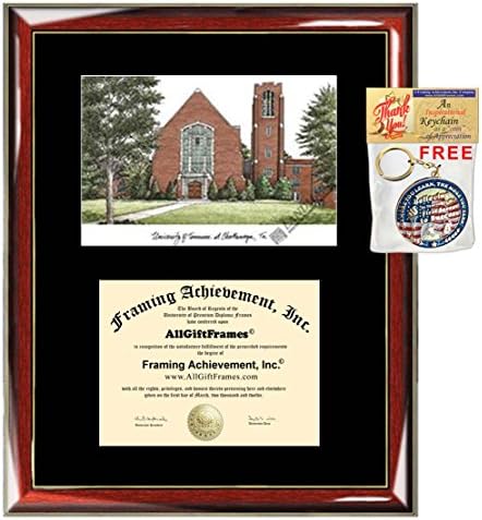 Tennessee Üniversitesi Chattanooga UTC Diploma Çerçevesi Litografi Lisansüstü Hediye Mezuniyet Derecesi Çerçeveleme Plak Sertifika