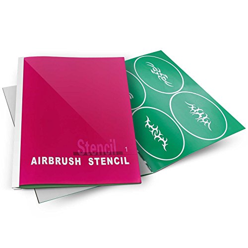 PointZero Geçici Dövme Airbrush Şablonlar 100 Tasarımlar-Kitap 1