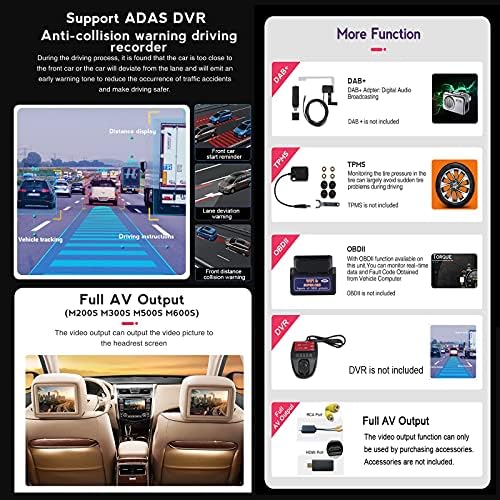 HWOEK Çift Din Araba Stereo Apple Carplay ile Uyumlu, 9 Full-HD Kapasitif Dokunmatik Ekran-BT,Ayna Bağlantı,geri görüş kamerası,direksiyon,USB/SD