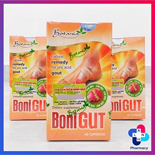 03 Kutu x 60 Kapsül BoniGut-GUT Rahatlaması için Doğal İlaç