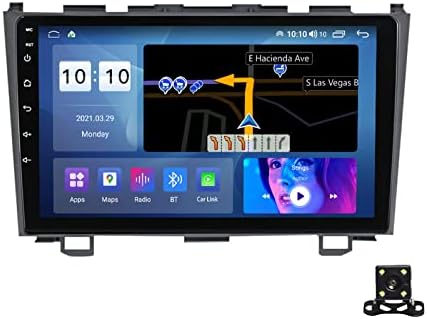 HWOEK Çift Din Araba Stereo Apple Carplay ile Uyumlu,9 Full-HD Kapasitif Dokunmatik Ekran-BT,Ayna Bağlantı,Yedekleme Kamera,Direksiyon,USB/SD