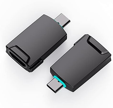 MOSHOU USB C HDMI Adaptörü 4 k Taşınabilir Alüminyum [Thunderbolt 3 ile Uyumlu Uyumlu] Tak ve çalıştır, Çift ekran modu, USB