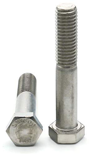 Altıgen Başlı Vidalar 316 Paslanmaz Çelik-5/16-24 x 3-3/4 Kısmi Diş Adet-1.000