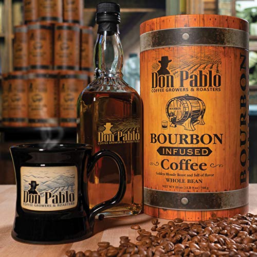 25oz Don Pablo Bourbon Infused Specialty Coffee - Bütün Fasulye Kahvesi-koleksiyon tüpünde 25 ons çanta