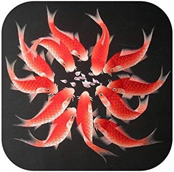 Embrodery Malzemeleri / DIY Bitmemiş 100 % Dut Ipek Suzhou Nakış Desenleri Setleri El Yapımı Oya Kitleri Balıklar-4040cm-
