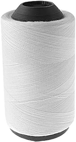 EuısdanAA Polyester dikiş Ipliği Makarası Dize Biriktirme 500 m Beyaz (Bobina de hilo de coser de poliéster Bobina de hilo