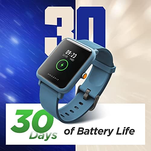 Amazfit Bip S Lite Smart Watch Fitness Tracker Erkekler için, 30 Gün Pil Ömrü, 1,28”Her Zaman Açık Ekran, 14 Spor Modu, Kalp