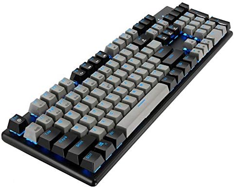 MX Mavi Anahtarlı Hexgears GK10 Profesyonel Mekanik Klavye, 104 Tuşlu Mekanik Oyun Klavyesi Metal Panelli USB Kablolu, PC,